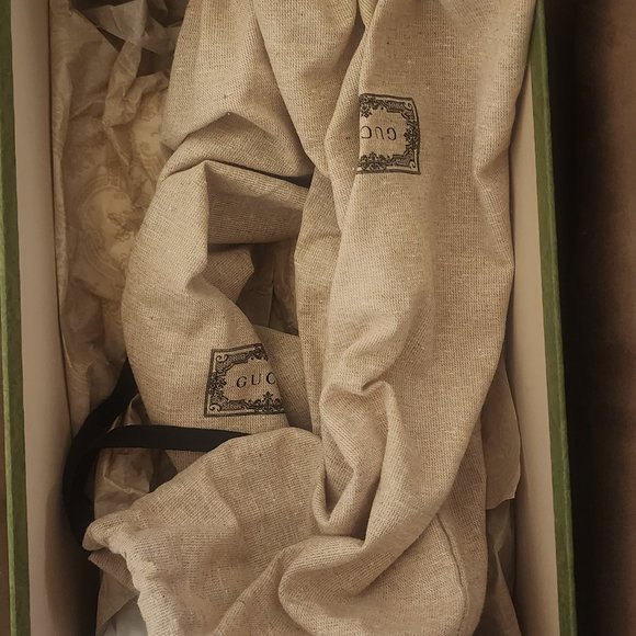 Gucci mens Princetown slippers w/t fur size 8.5 - Picture 9 of 9